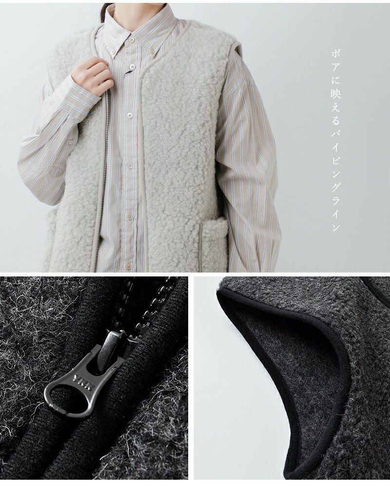 40%OFF】Mouflon Mouflon ムフロン ムフロン ウール パイル ジップ