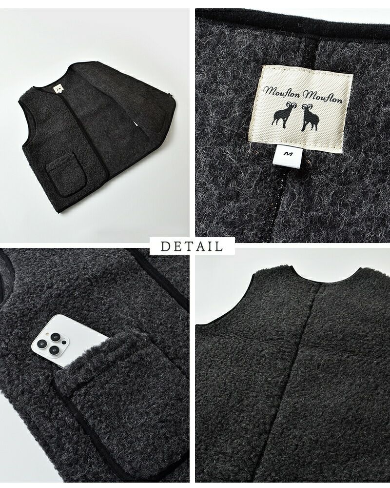 40%OFF】Mouflon Mouflon ムフロン ムフロン ウール パイル ジップ