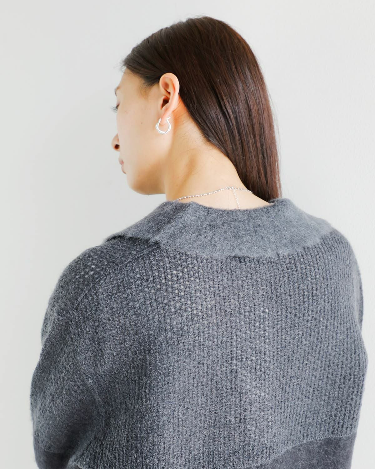 30%OFF】MANOF マノフ モヘア ポロ ニット プルオーバー 89106-2092