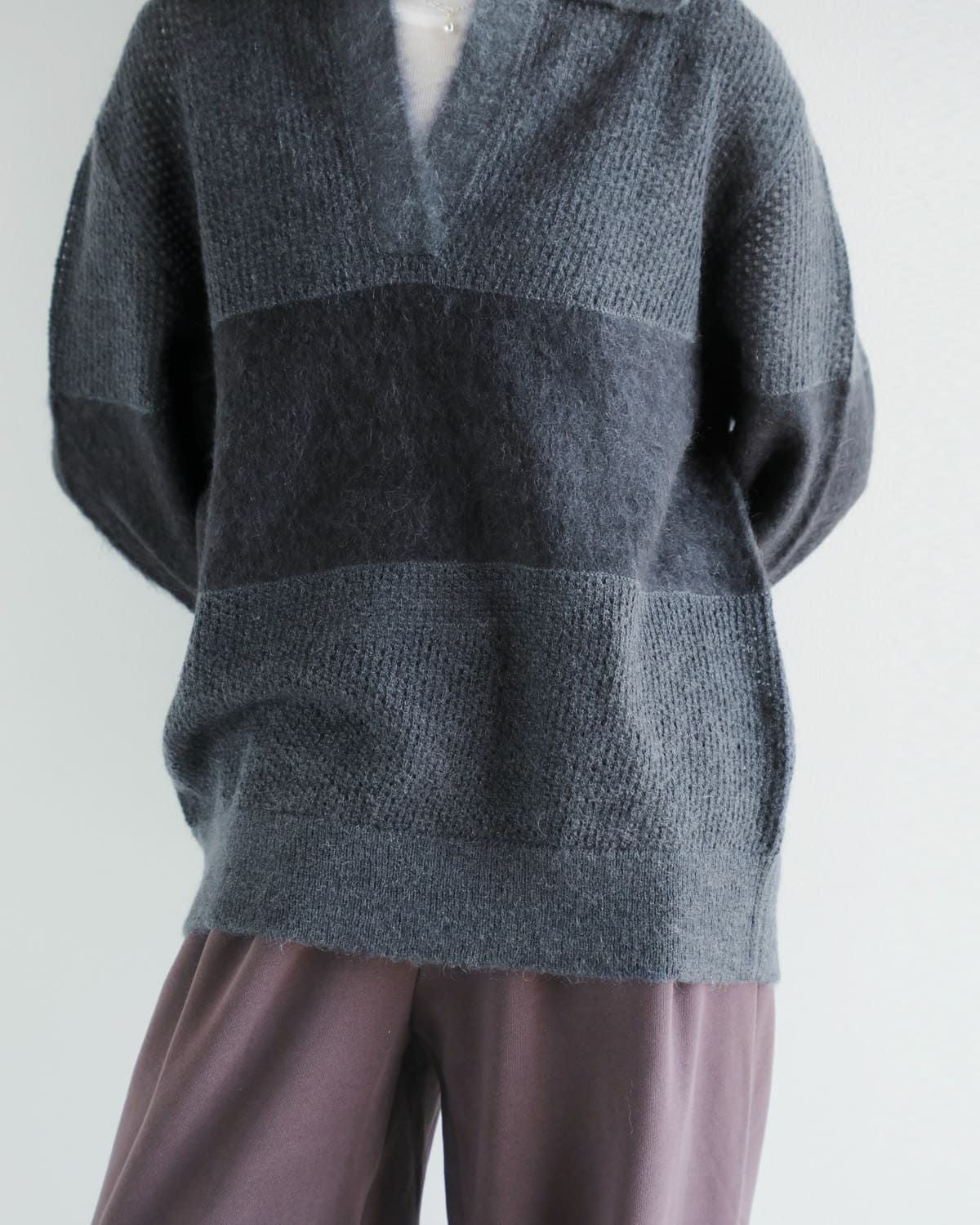 ハロッズ　ふぁふぁモヘア　セーター　ニット Harrods - 美品 ハロッズ ふぁふぁモヘア セーターの通販 by ベリー's
