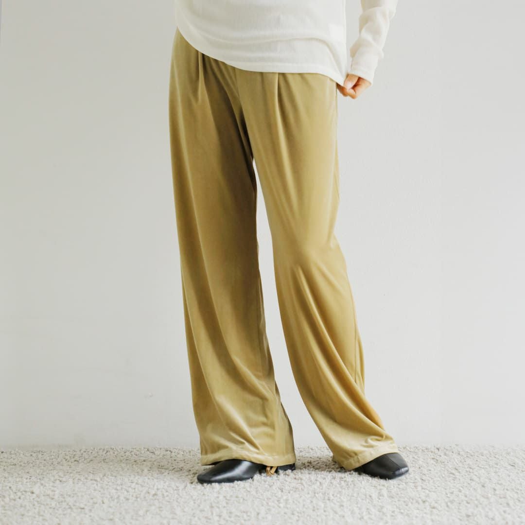 30%OFF】MANOF マノフ ベロア 2way パンツ 89110-7042 レディース