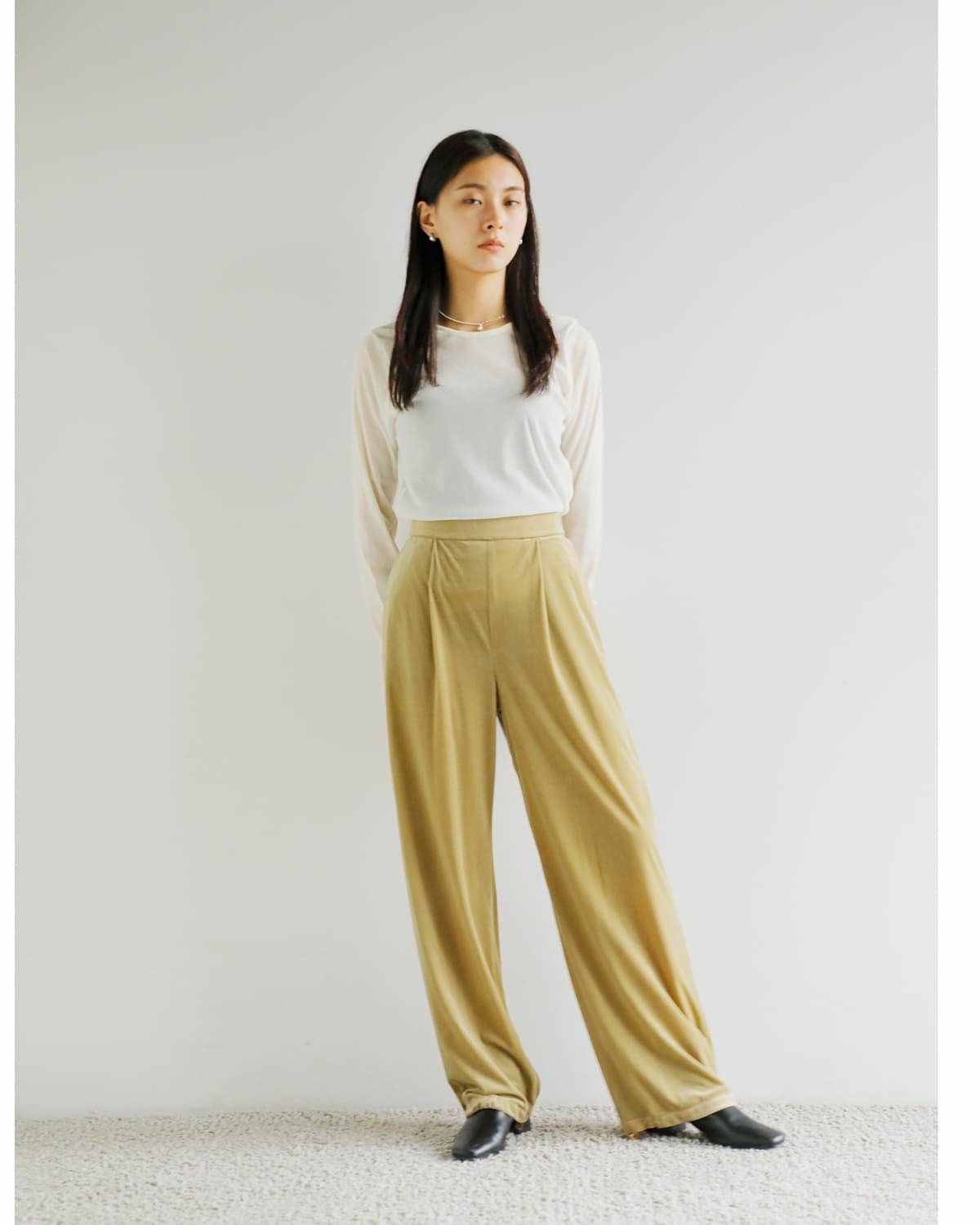 40%OFF】MANOF マノフ ベロア 2way パンツ 89110-7042 レディース