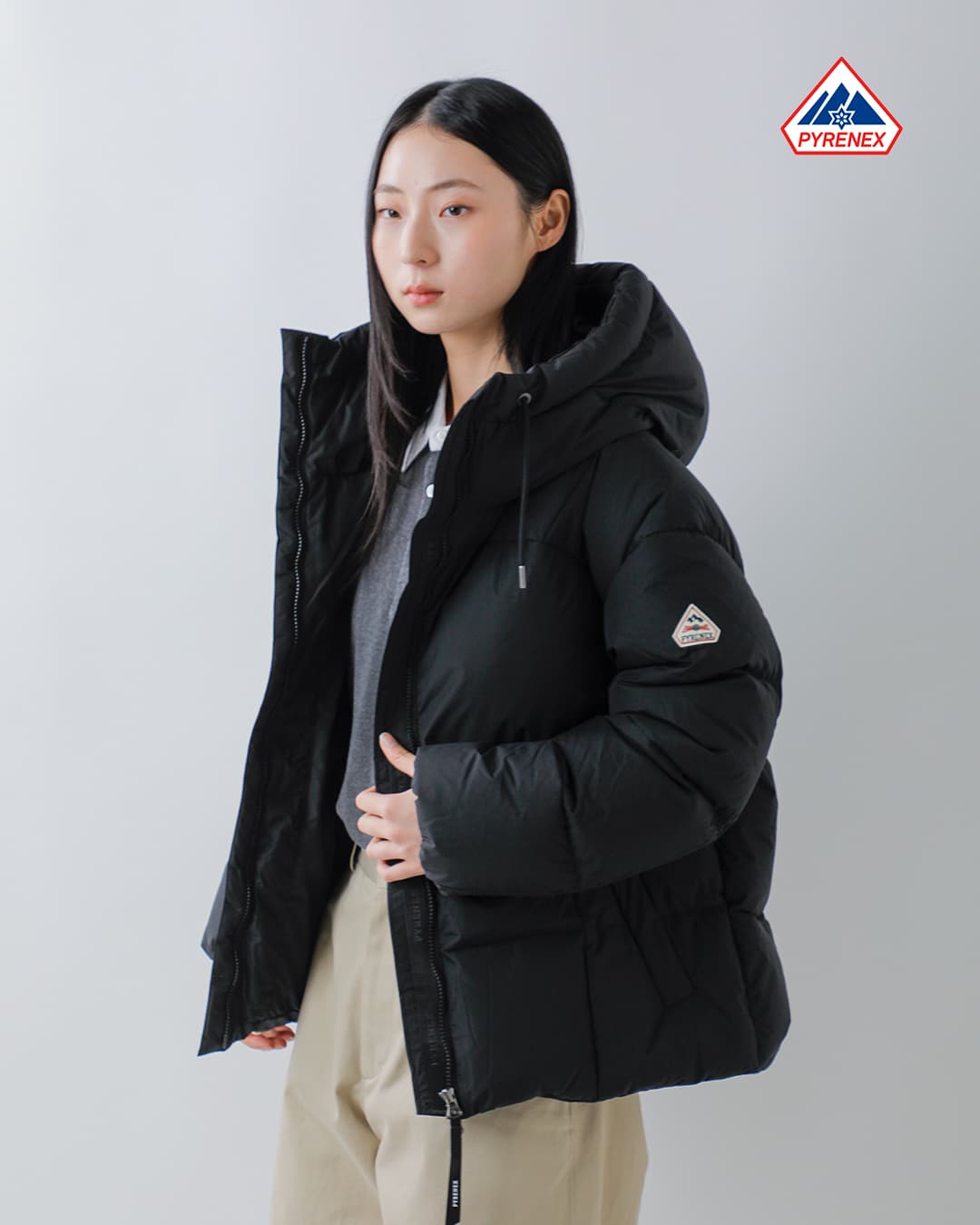PYRENEX ピレネックス フード ショート ダウンジャケット HARMONIE