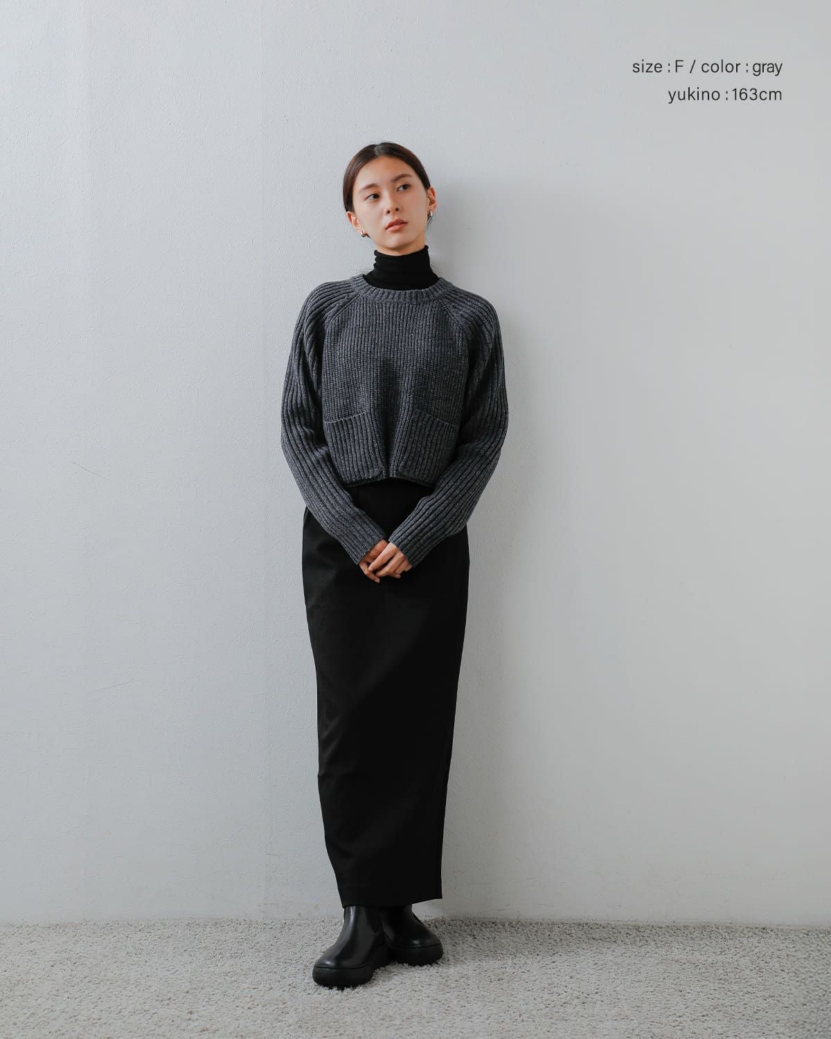 Hellaヘラ　クロップドリブ編みニットプルオーバー　Fフリーサイズ　ベージュ 40%OFF】Hella ヘラ クロップド リブ編み ニット プルオーバー