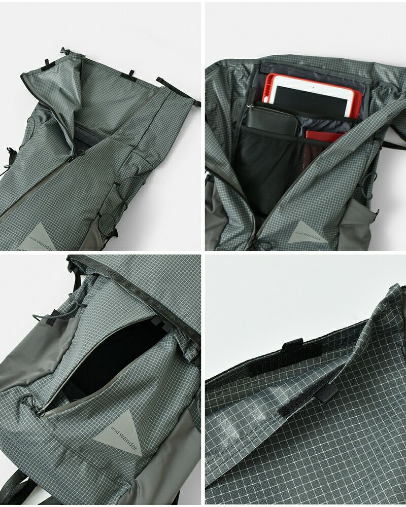 and wander アンドワンダー オーシャンリップ 25L バックパック
