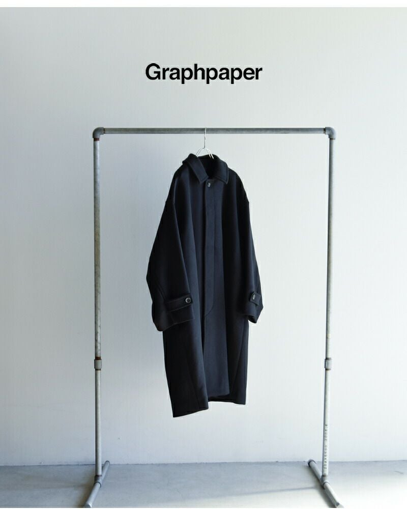 graphpaper グラフペーパー ライトメルトン オーバーサイズ ロング