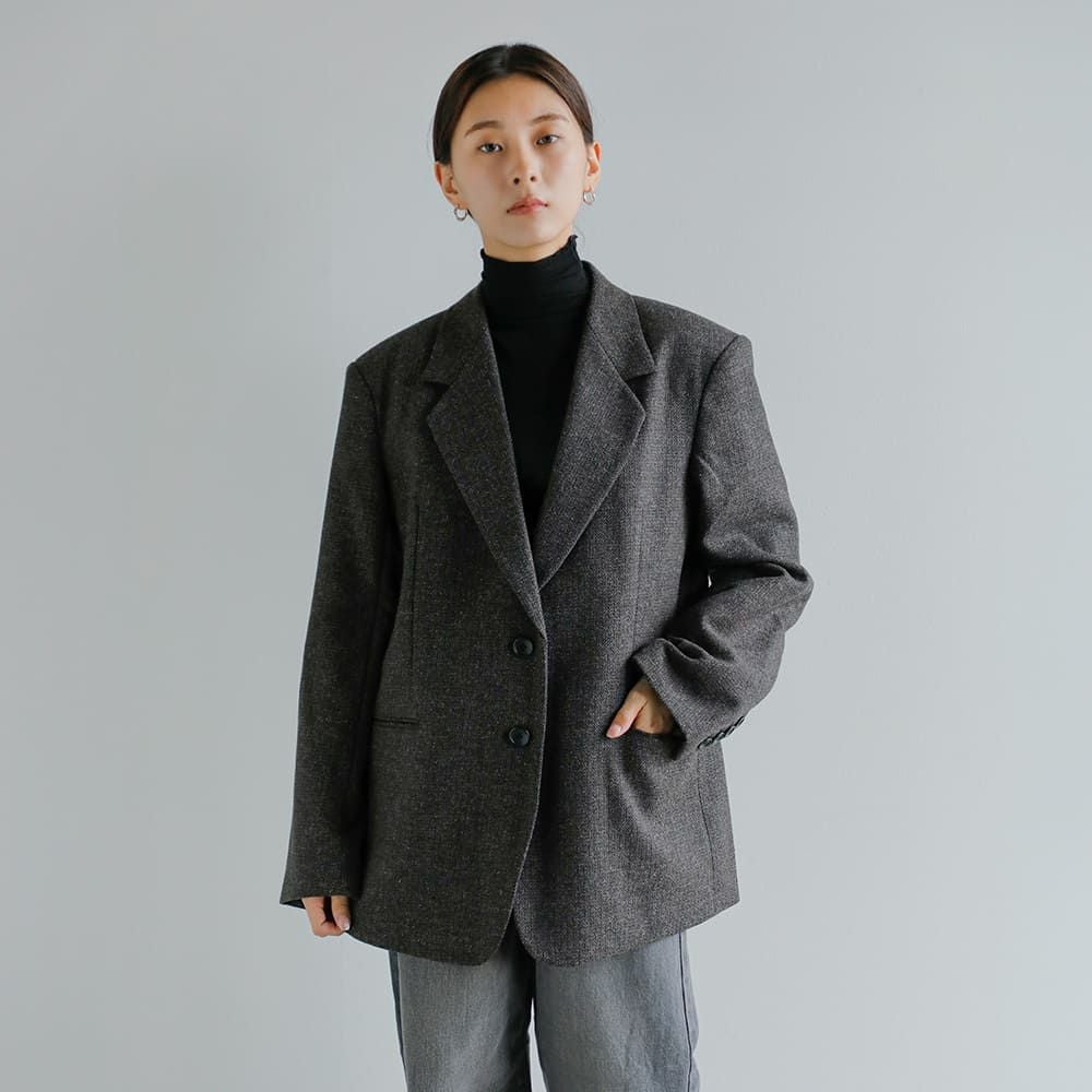 anuke アンヌーク ヘリンボーン ウール ジャケット “Herringbone Wool