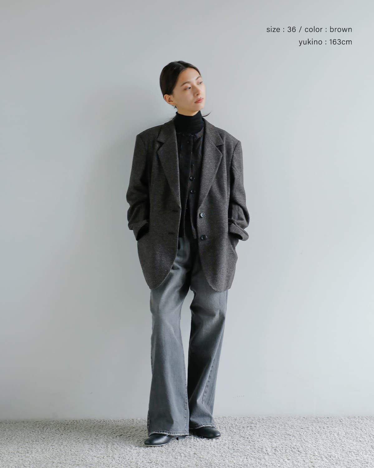 anuke ヘリンボーンウールジャケット anuke アンヌーク ヘリンボーン ウール ジャケット “Herringbone Wool