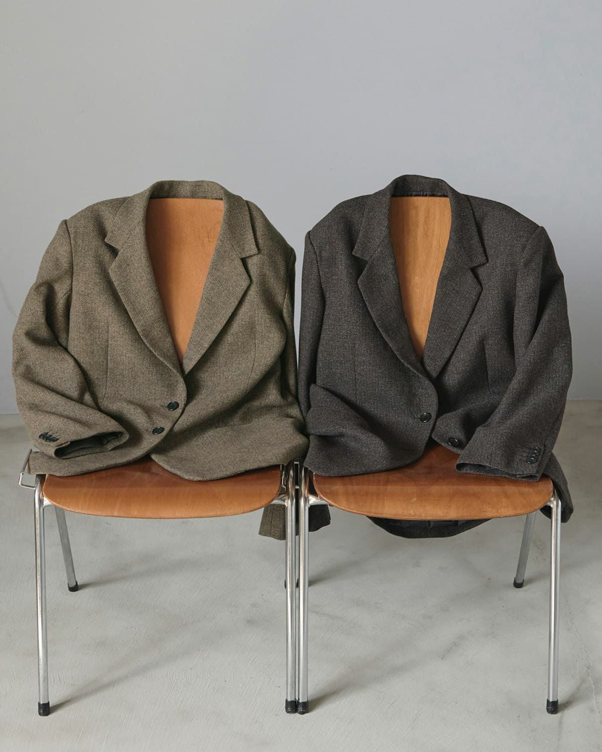 ジャケット・アウター anuke Herringbone Wool Jacket BRN 36 anuke アンヌーク ヘリンボーン ウール ジャケット “Herringbone Wool