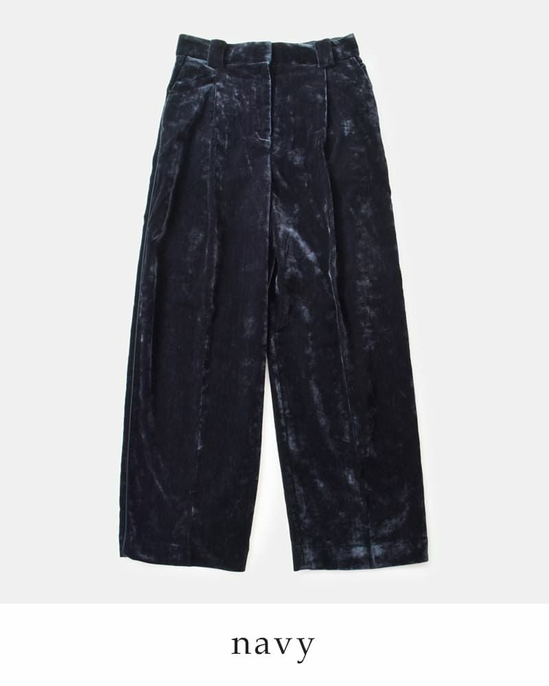50%OFF】anuke アンヌーク ベルベット ワイド パンツ “Velvet Wide