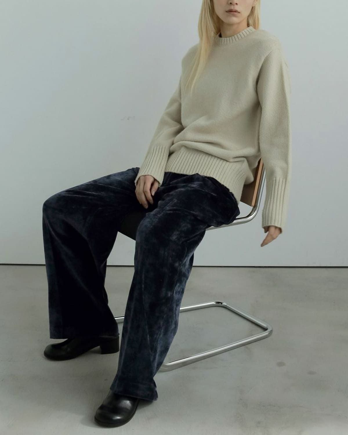 50%OFF】anuke アンヌーク ベルベット ワイド パンツ “Velvet Wide
