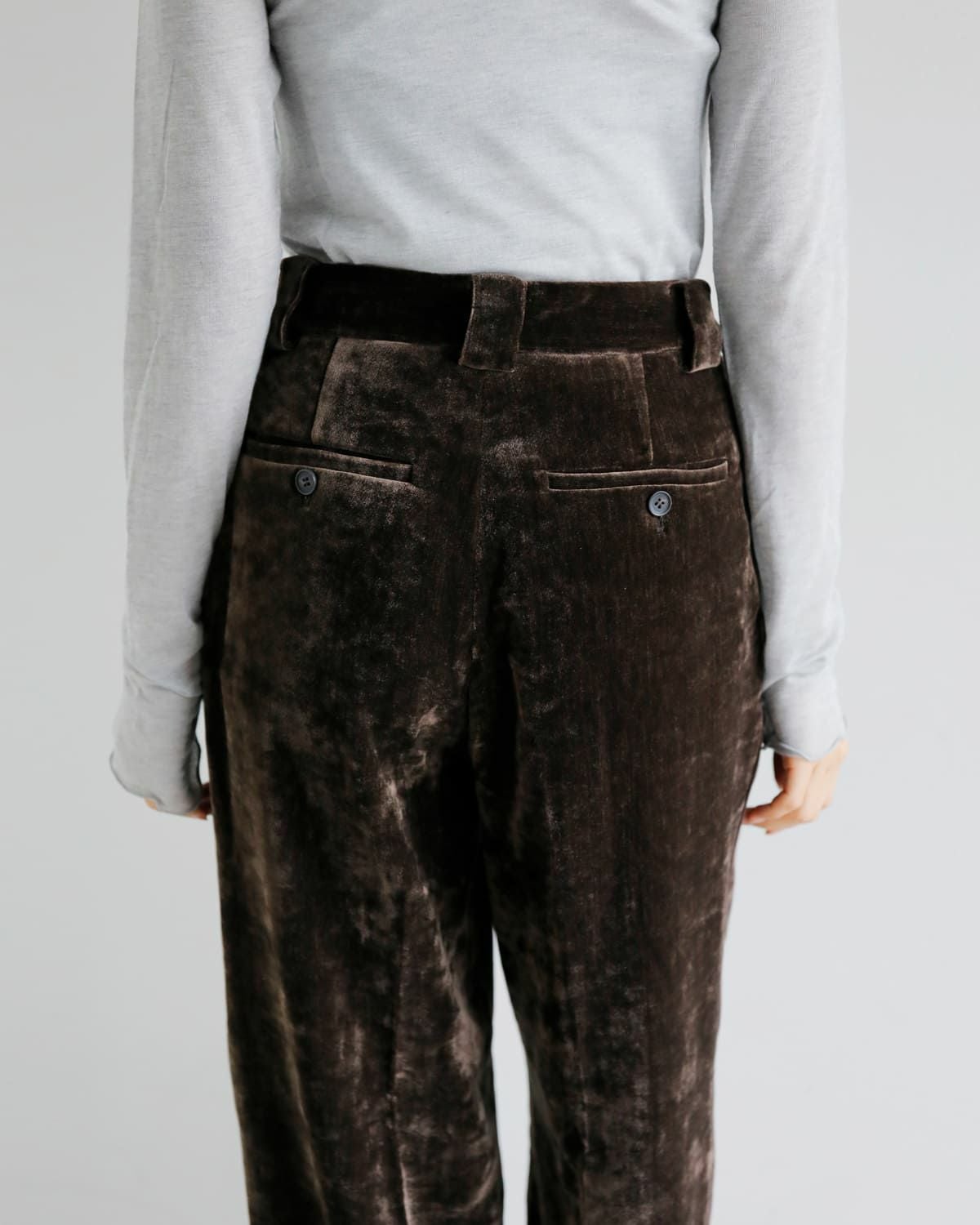 50%OFF】anuke アンヌーク ベルベット ワイド パンツ “Velvet Wide