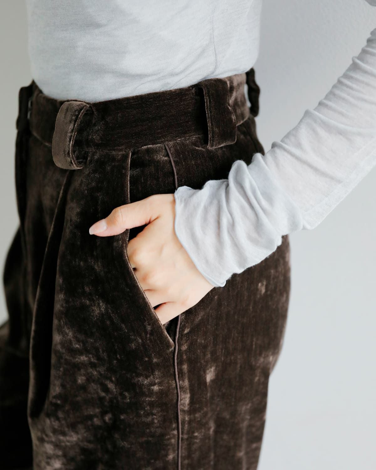 50%OFF】anuke アンヌーク ベルベット ワイド パンツ “Velvet Wide 50%OFF】anuke アンヌーク ベルベット ワイド パンツ “Velvet Wide
