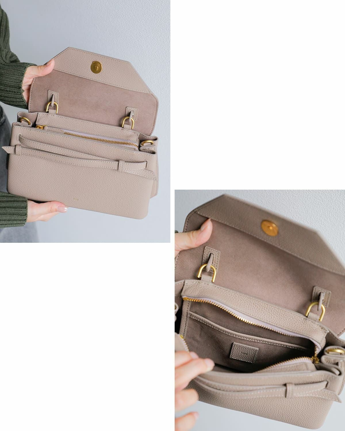 TOV トーヴ カウレザー シボ クロスリボン 2way ショルダー