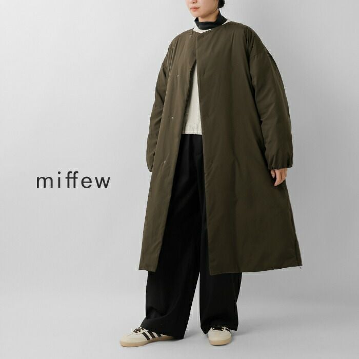 30%OFF】miffew ミフュー 撥水 帯電防止 カラーレス ダウン コート