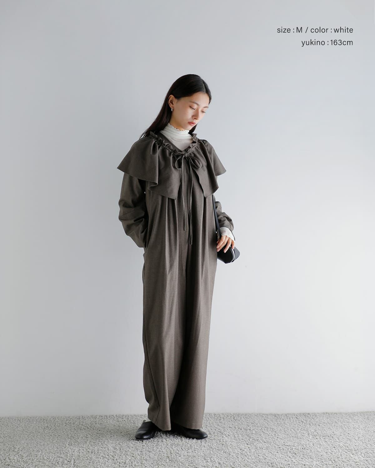 40%OFF】MANOF マノフ ラッフルカラー オールインワン 89112-5112