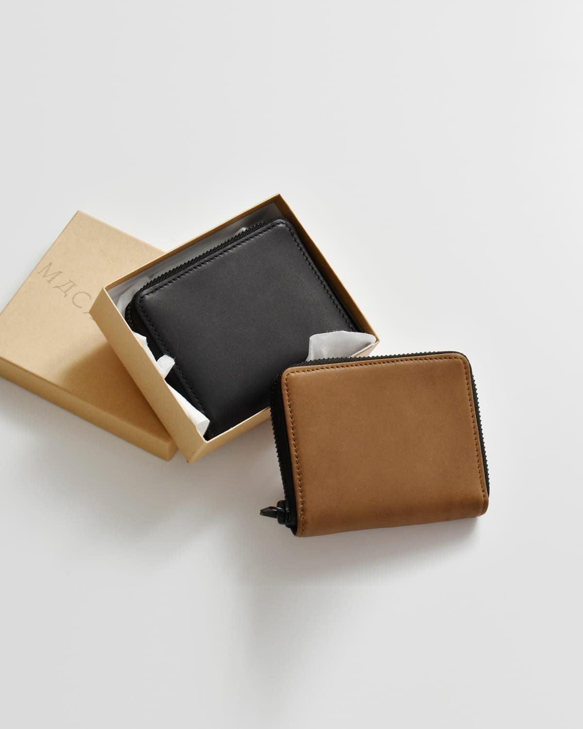 macromauro マクロマウロ ジップ レザー ウォレット “WALLET O” wallet