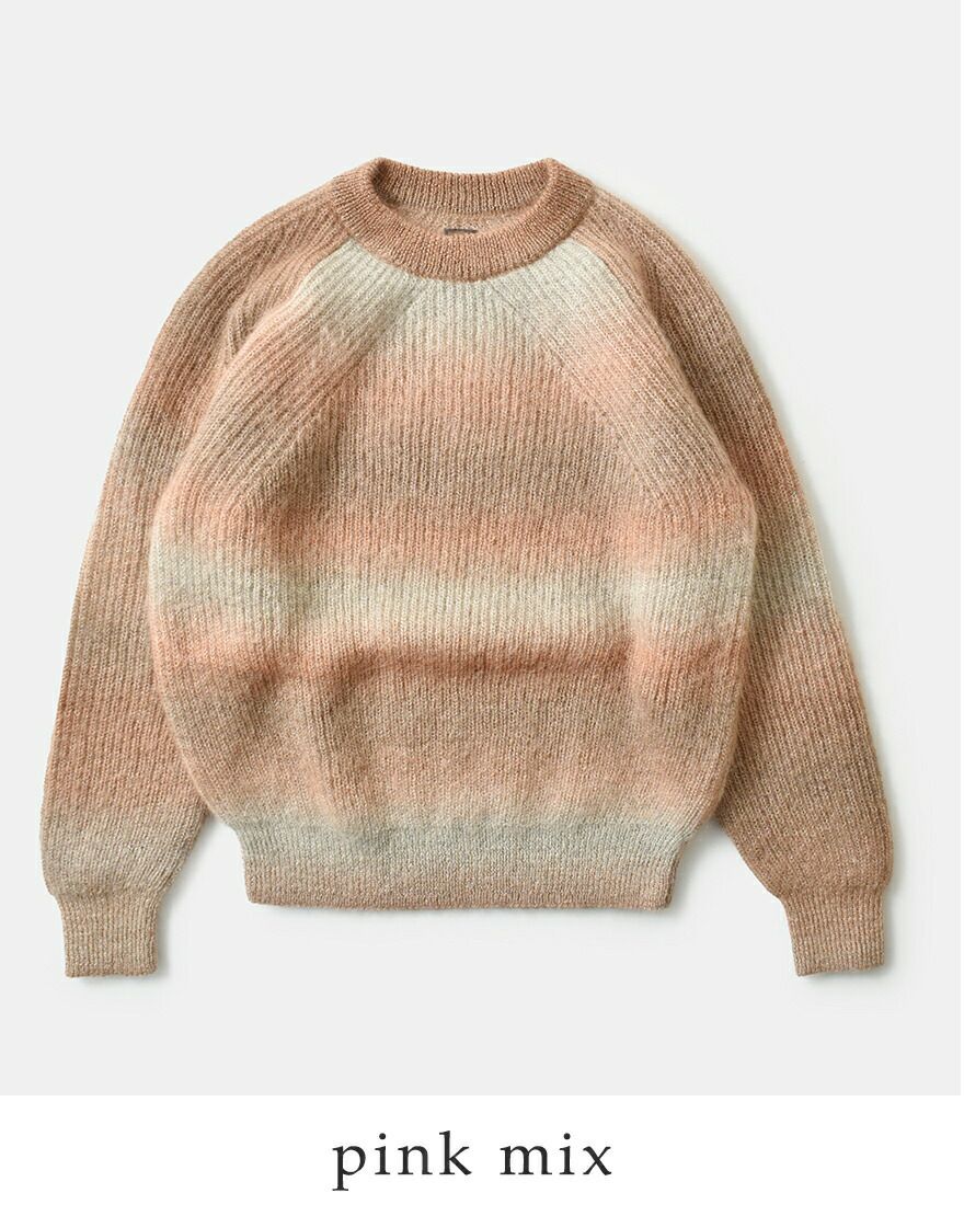 50%OFF】BATONER バトナー モヘア クルーネック ニット プルオーバー