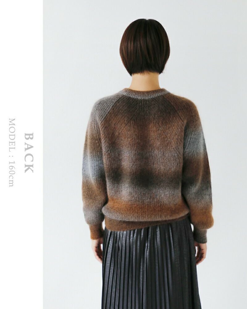 50%OFF】BATONER バトナー モヘア クルーネック ニット プルオーバー