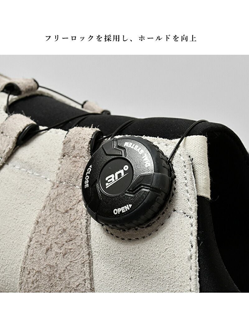 yuers ユアーズ カウレザー フリーロック ビブラムソール モック