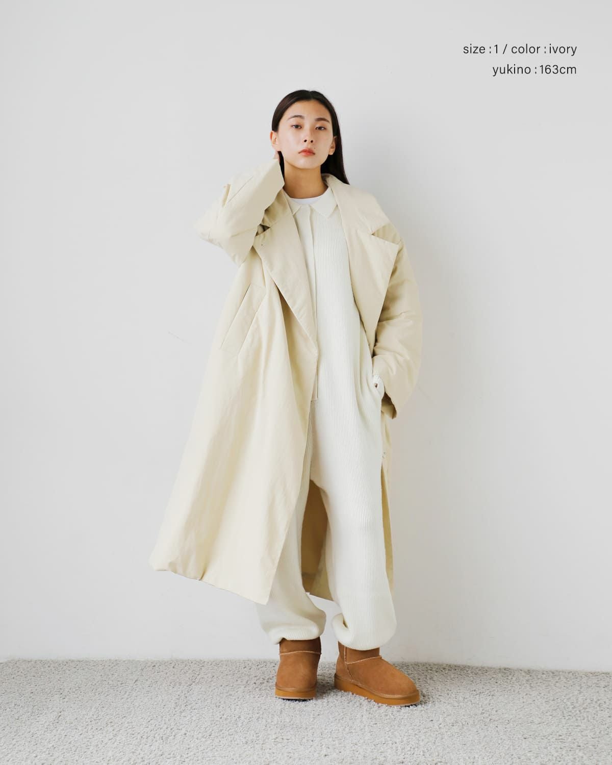 30%OFF】CLANE クラネ カラー ダウン チェスターコート 19101-0172