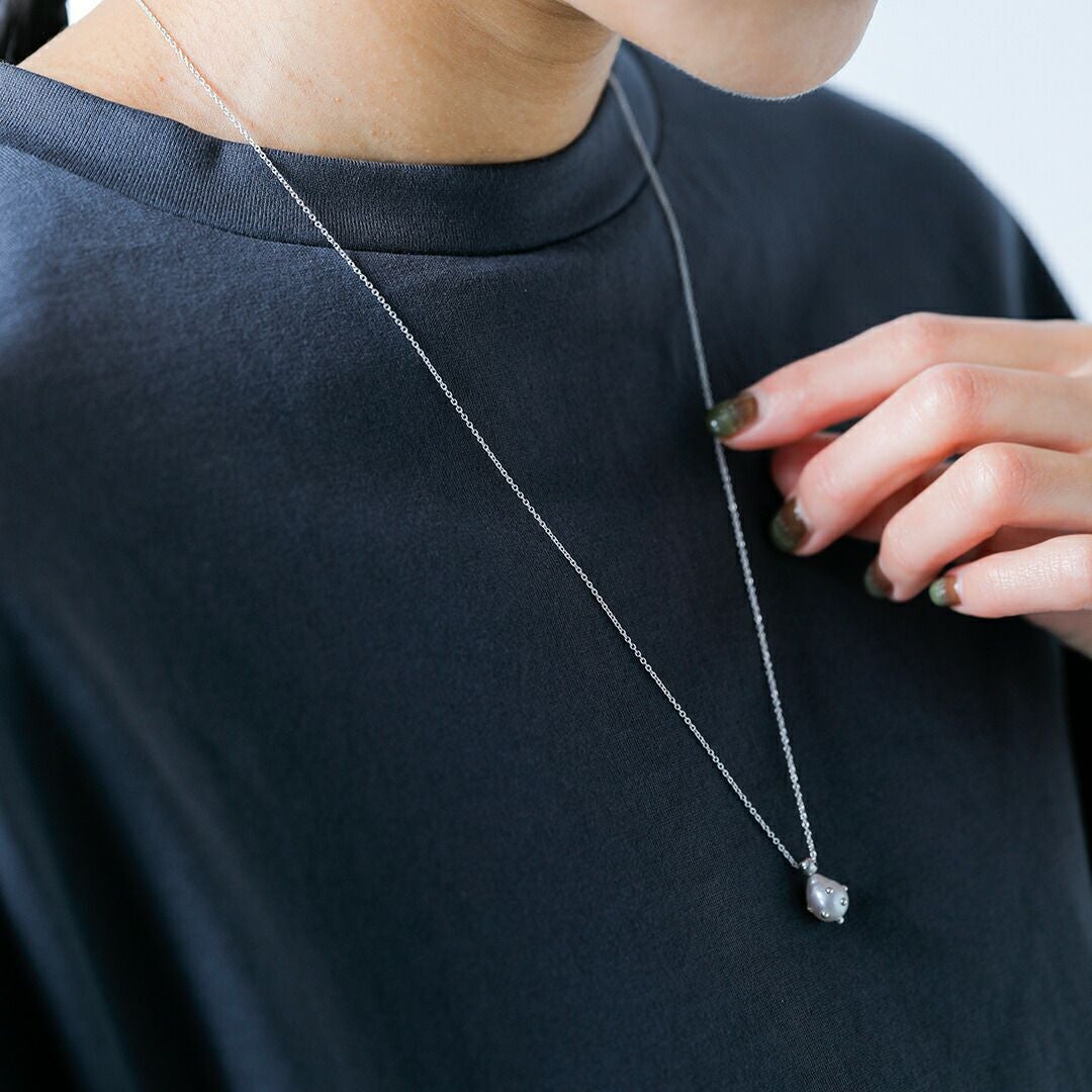 Aperdiem アペルディエム ペイル ドロップ チェーン ネックレス “Pale