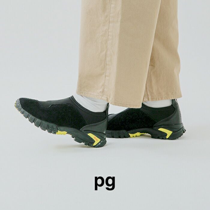 PG黒 スエード スリッポン ビブラムソール PG黒 スエード スリッポン ビブラムソール