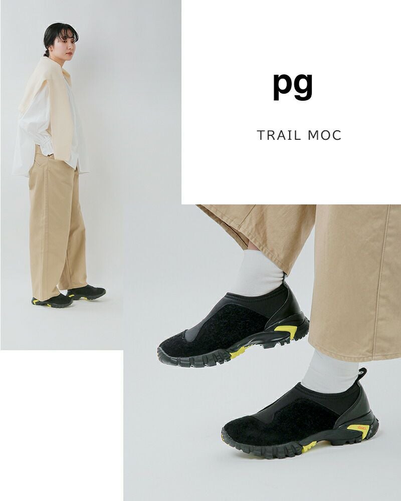 pg ピージー カウスエード ビブラムソール スニーカー ”TRAIL MOC” pg
