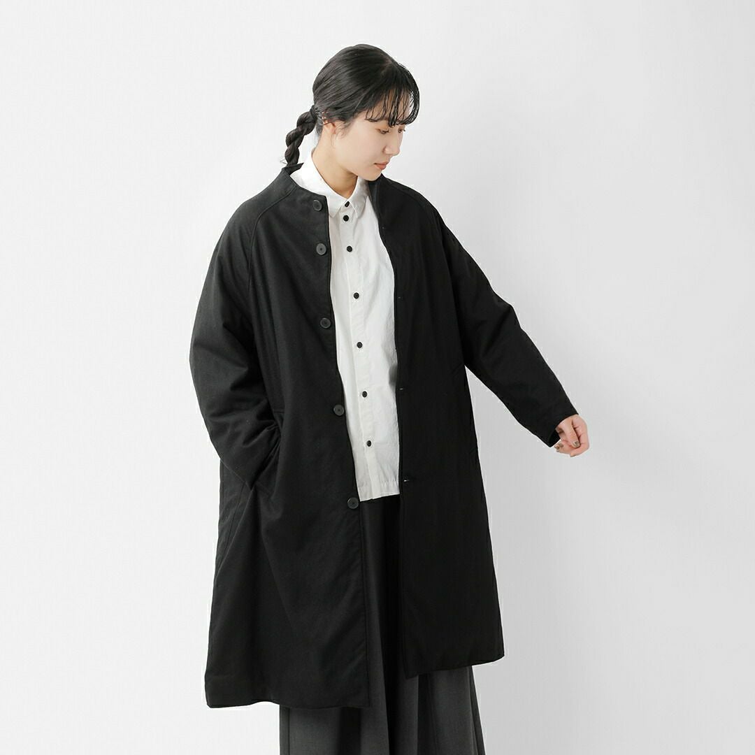 Fir mum フィルマム ロングコート Sサイズ FIRMUM(フィルマム) 1/10 先染コーデュラナイロン混紡ウール 平織