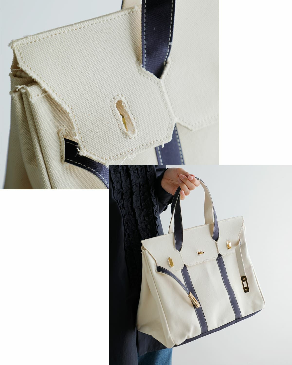 SEA シー TOMBOY コットン リメイク トート バッグ 112606056-9 2025aw