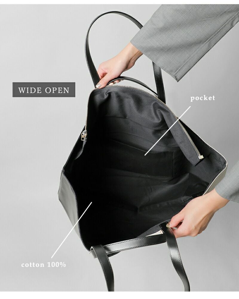 CAHU カウ プラティーク バイカラー 2way トートバッグ M “Pratique