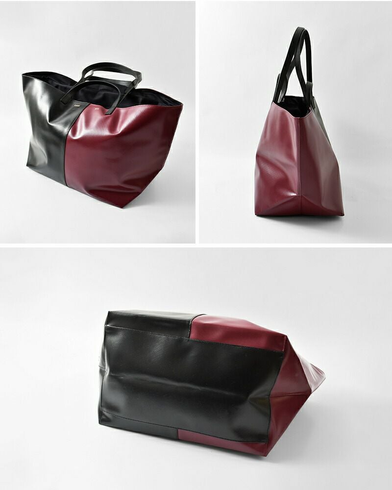 最終価格CAHU 2トーンバック CAHU｜プラティーク バイカラー 2way トートバッグ M “Pratique Bigout