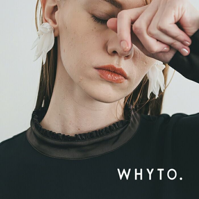 クーポン対象】whyto ホワイト シアーリーフ ピアス / イヤリング クーポン対象】whyto ホワイト シアーリーフ ピアス / イヤリング
