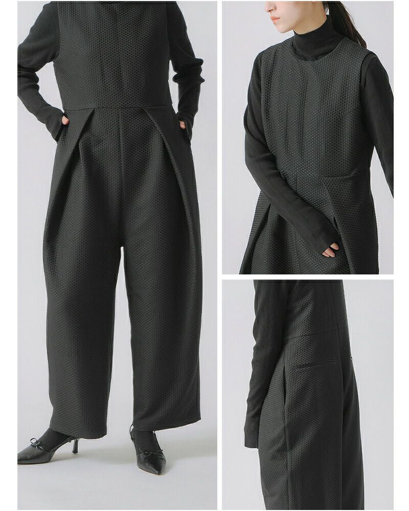 whyto ホワイト デザインタック オーバーオール design tuck overall