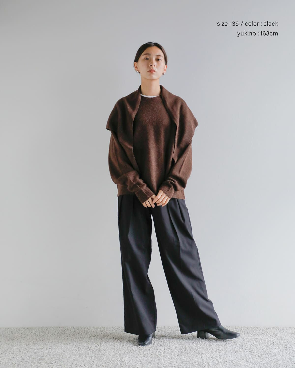 anuke アンヌーク タック ワイド パンツ “Tuck Wide Pants” 62520724
