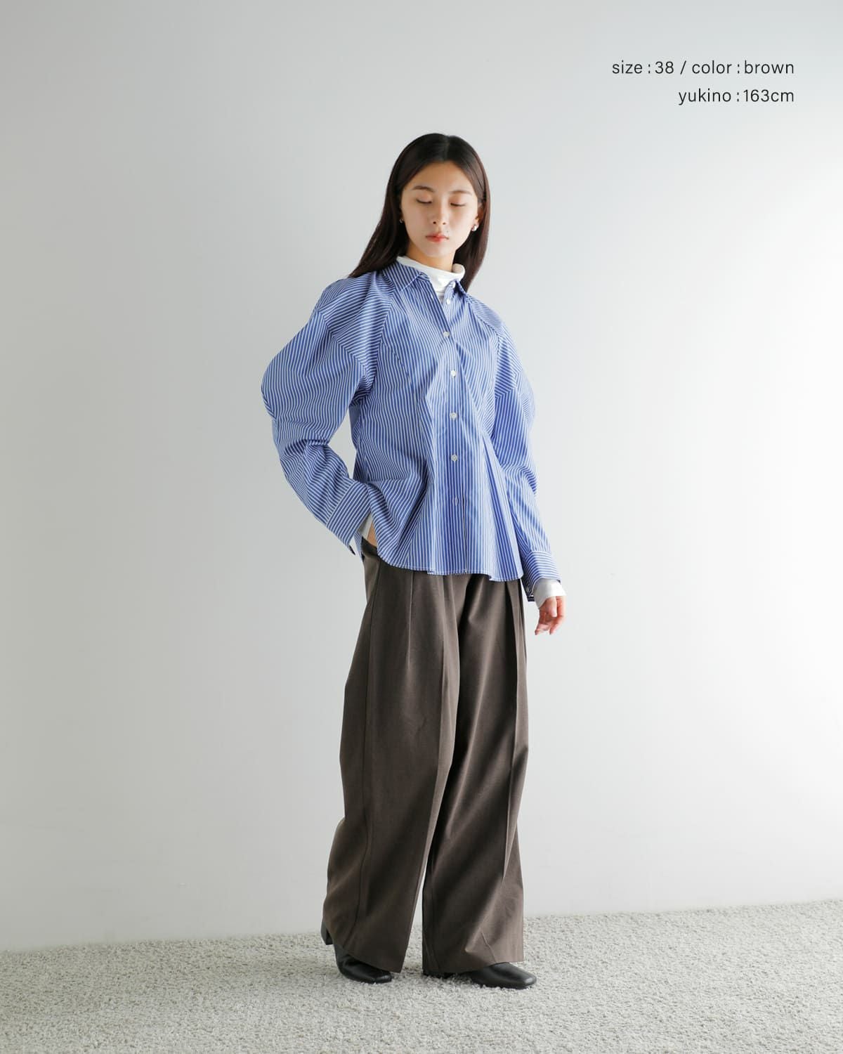 anuke アンヌーク タック ワイド パンツ “Tuck Wide Pants” 62520724