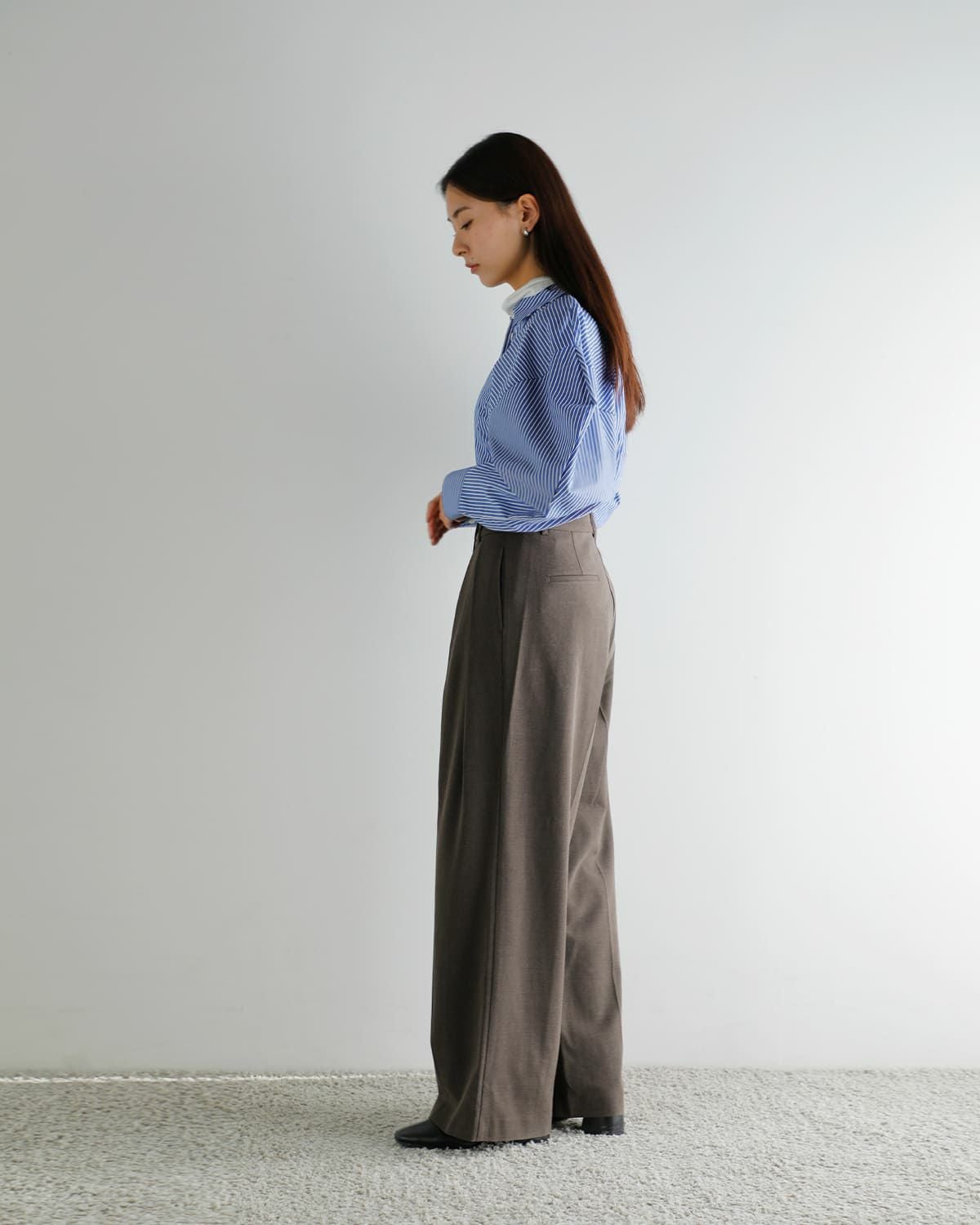 anuke アンヌーク タック ワイド パンツ “Tuck Wide Pants” 62520724