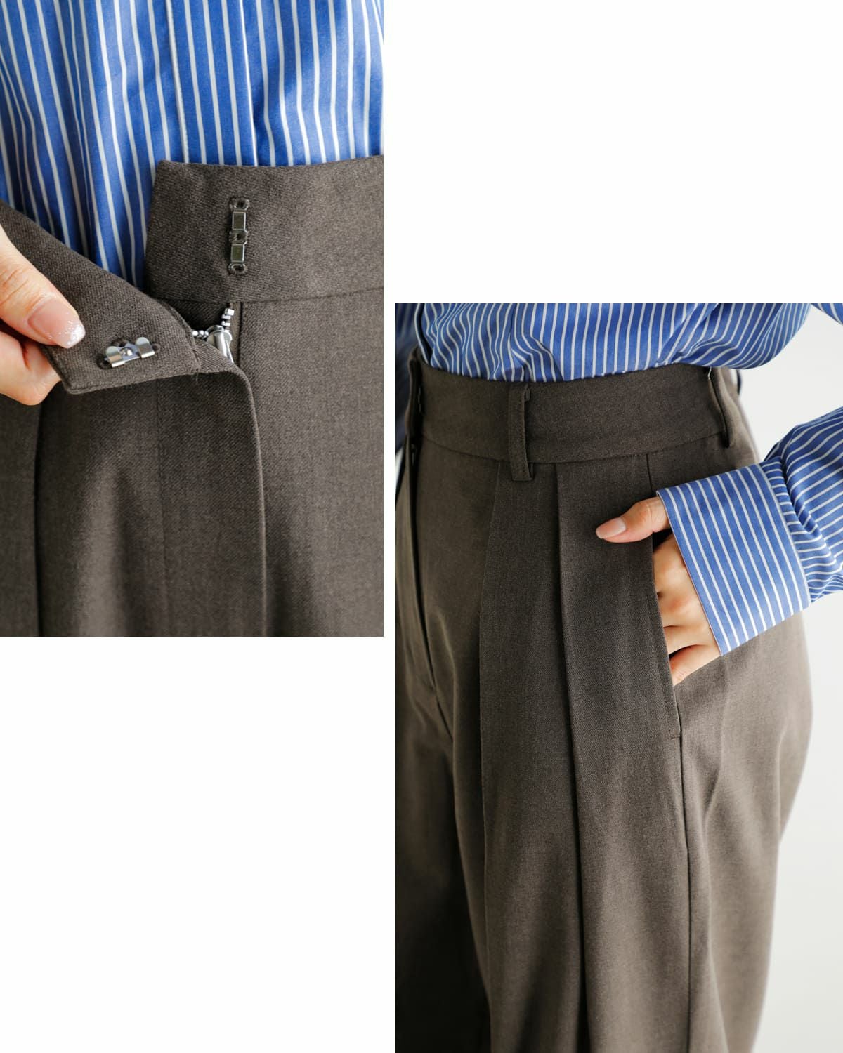 40%OFF】anuke アンヌーク タック ワイド パンツ “Tuck Wide Pants