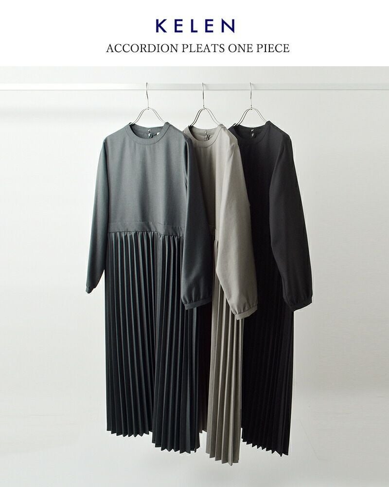 kelen ケレン アコーディオンプリーツ ワンピース “RELI” lkl26hop2125