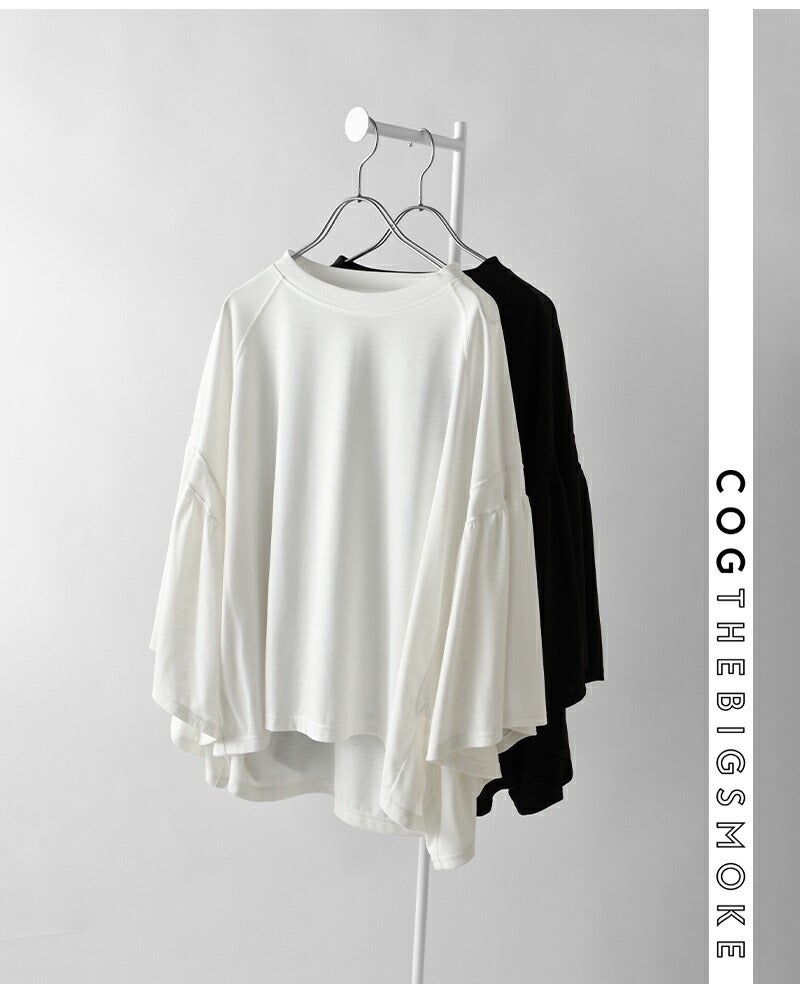 【新品・未使用】COGTHEBIGSMOKE GATHERED SLV TOP LAURA GATHERED SLV TOP(1 WHITE): COGTHEBIGSMOKE: WOMENS｜THE TOKYO