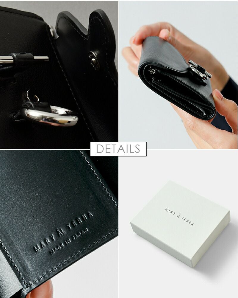 MARY AL TERNA メアリオルターナ シュリンクレザー ウォレット “CLASP