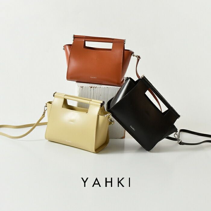 ＜YAHKI＞ バッグ クーポン対象】YAHKI ヤーキ ダブルフェイスレザー 2way クロスボディ