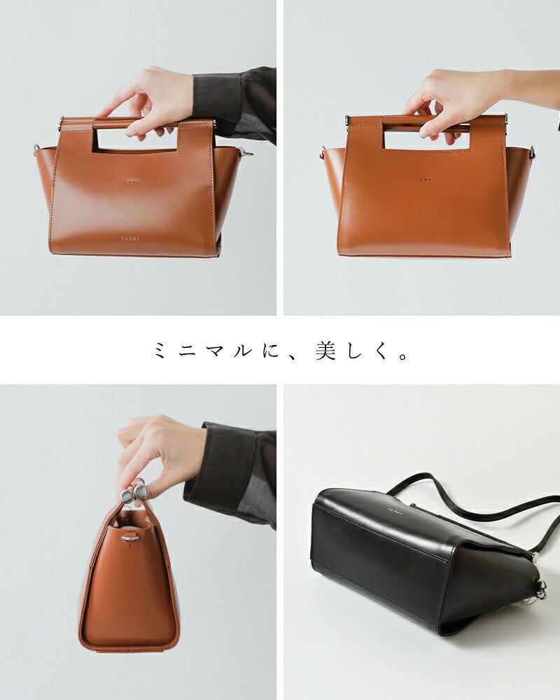 YAHKI ヤーキ ダブルフェイスレザー 2way クロスボディバッグ yh-767