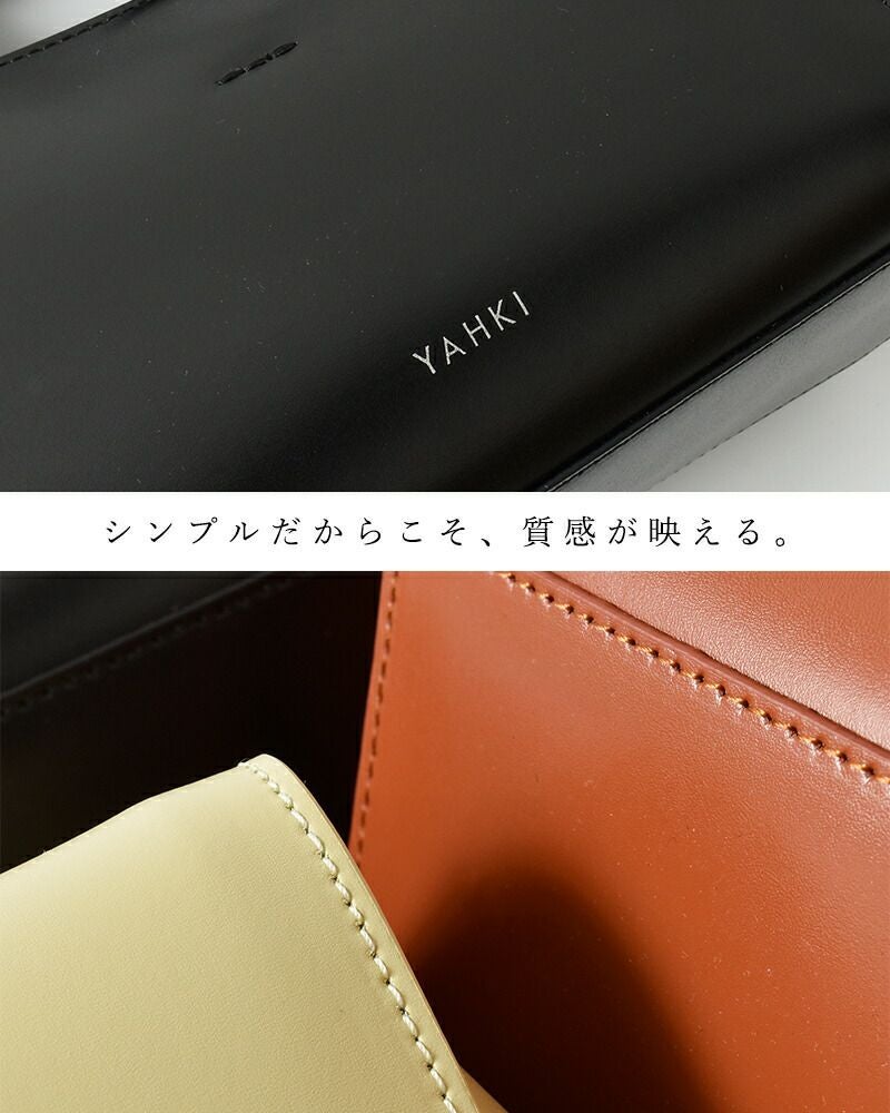 クーポン対象】YAHKI ヤーキ ダブルフェイスレザー 2way クロスボディ