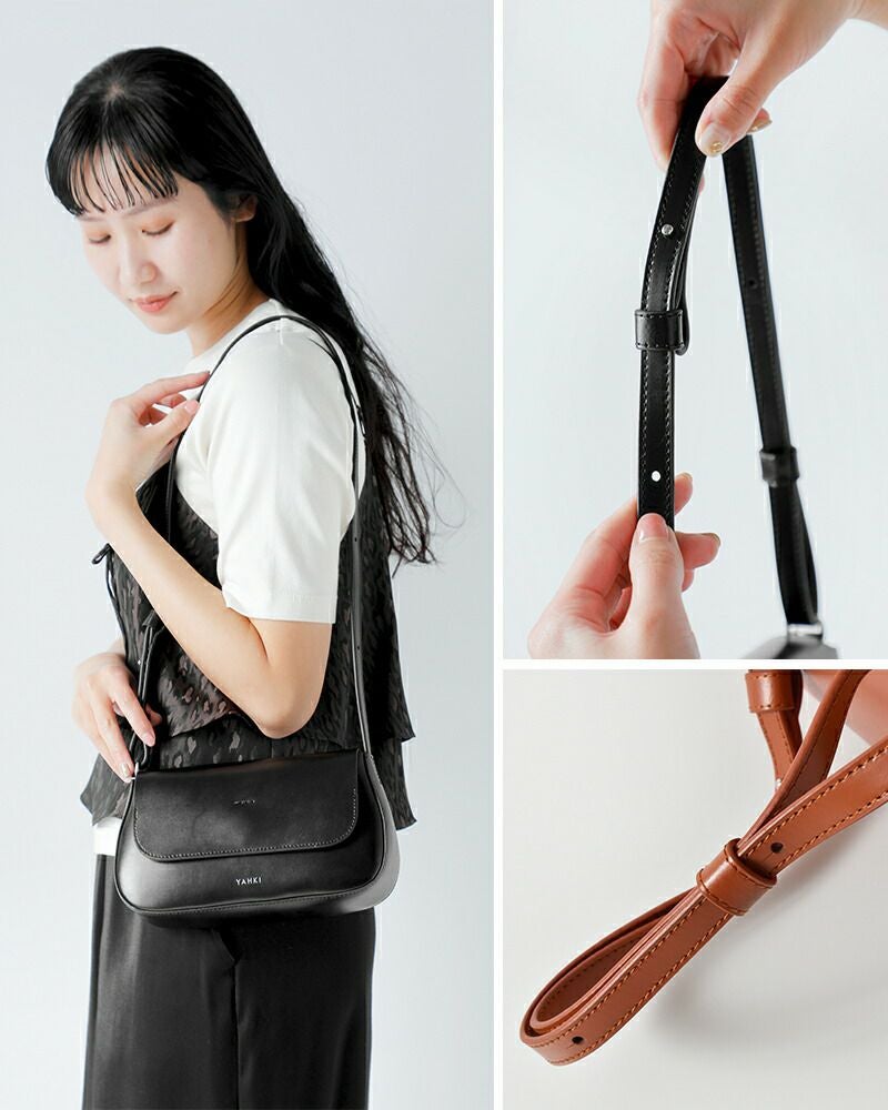 YAHKI ヤーキ ダブルフェイスレザー クロスボディバッグ yh-768
