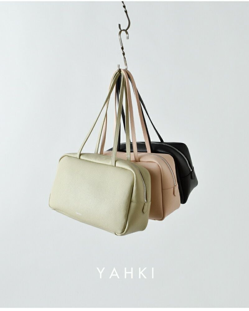 YAHKI ヤーキ シュリンク ダブルフェイスレザー ハンドバッグ yh-772