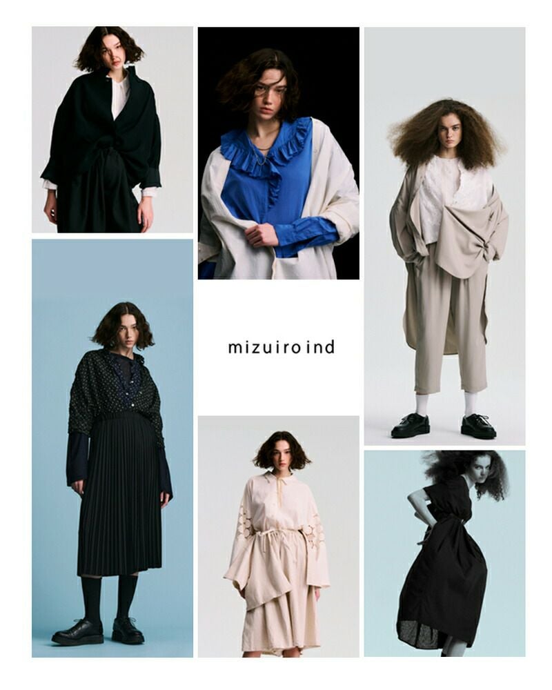 クーポン対象】mizuiro ind ミズイロインド コットン ピンタック
