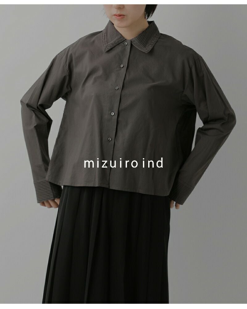 クーポン対象】mizuiro ind ミズイロインド コットン ピンタック