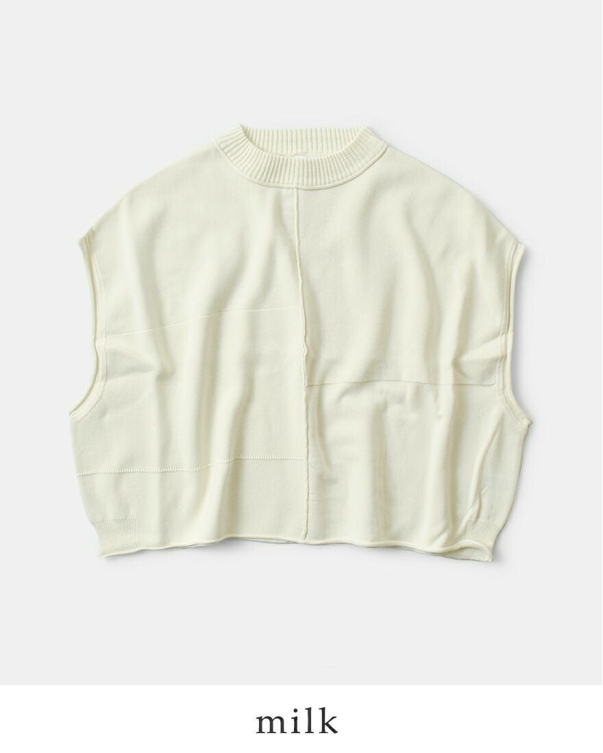 新品 ESTROISLOSE tumugu ビスチェ ベスト ESTROISLOSE エストゥロワルーズ コットン ミラノリブ ベスト ek25401