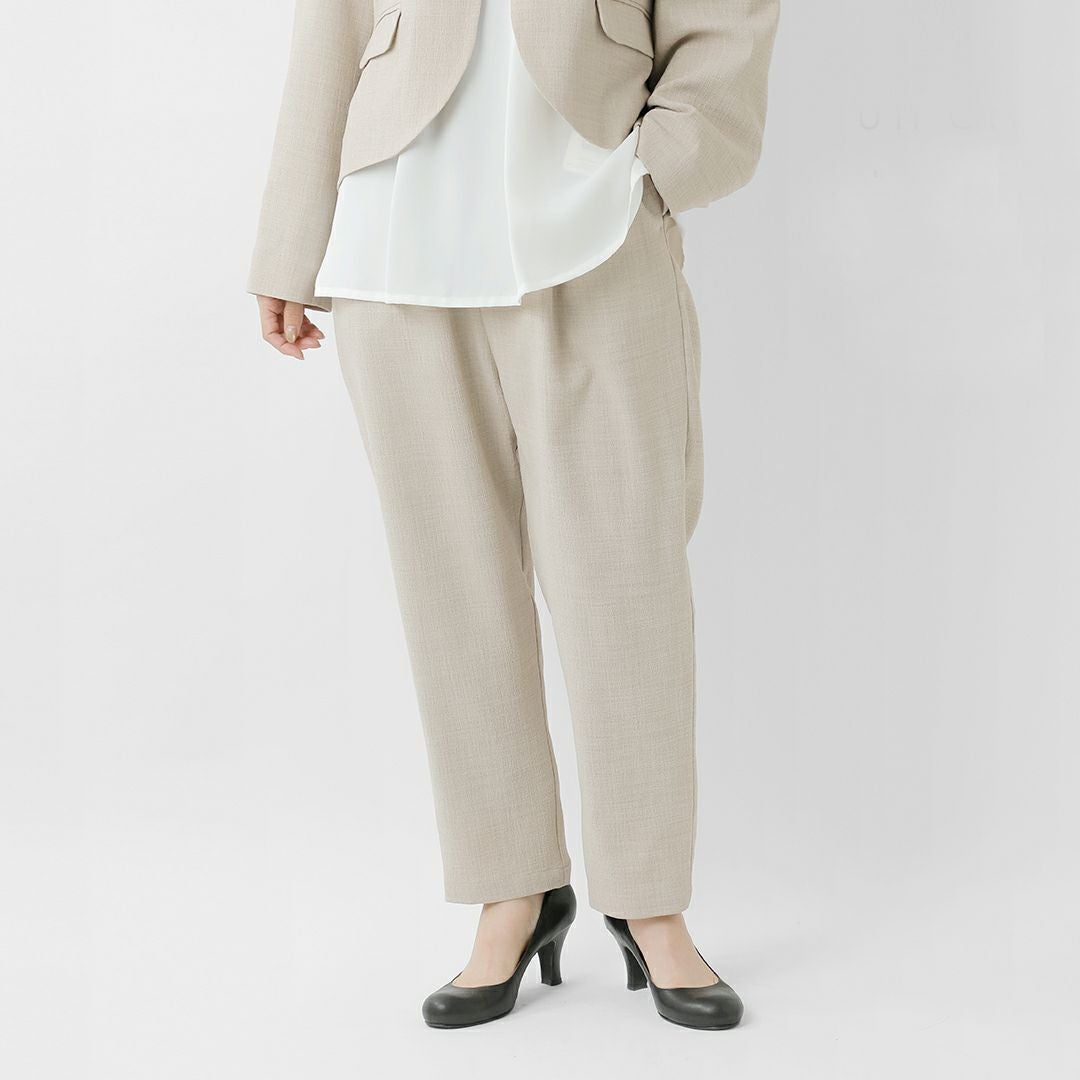 un cinq アンサンク クレープ ナロー パンツ u26-11 レディース 2026ss